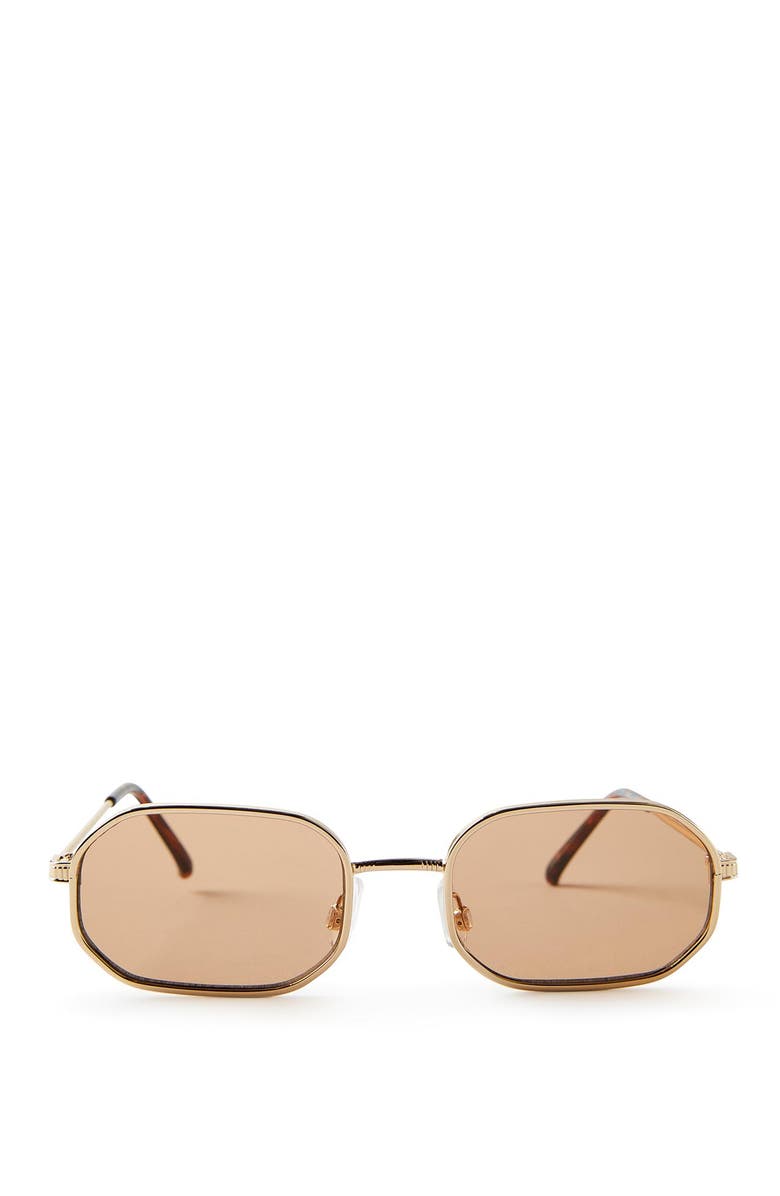 Cotton On Men's The Daydreamer Sunglasses, Main, color, Gold Brown Brown