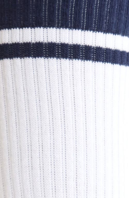 Sporty And Rich Sporty & Rich Stripe Rib Socks In Multi