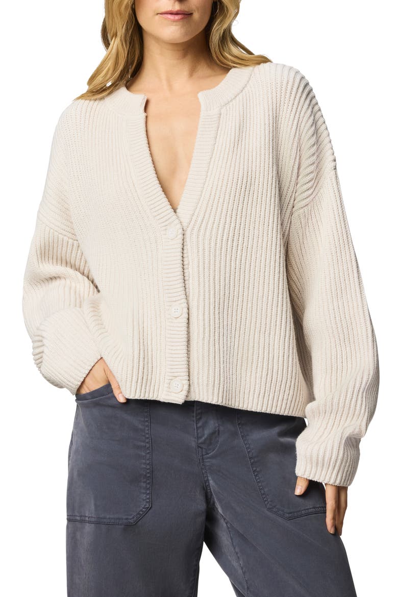 Alexandra V-Neck Cardigan, Main, color, MOONSTONE