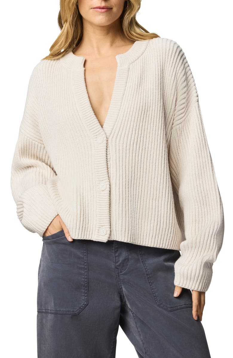 Splendid Alexandra V-Neck Cardigan, Main, color, Moonstone Grey