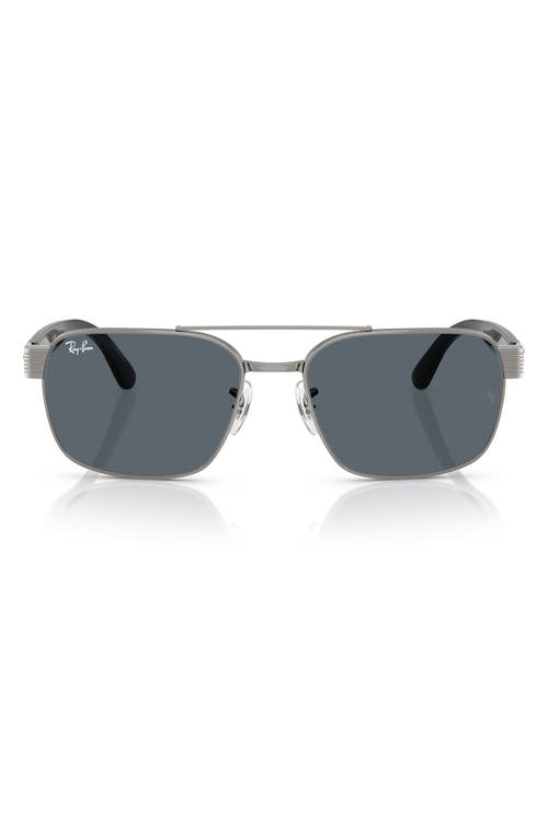 Ray Ban Ray-ban 58mm Square Sunglasses In Blue