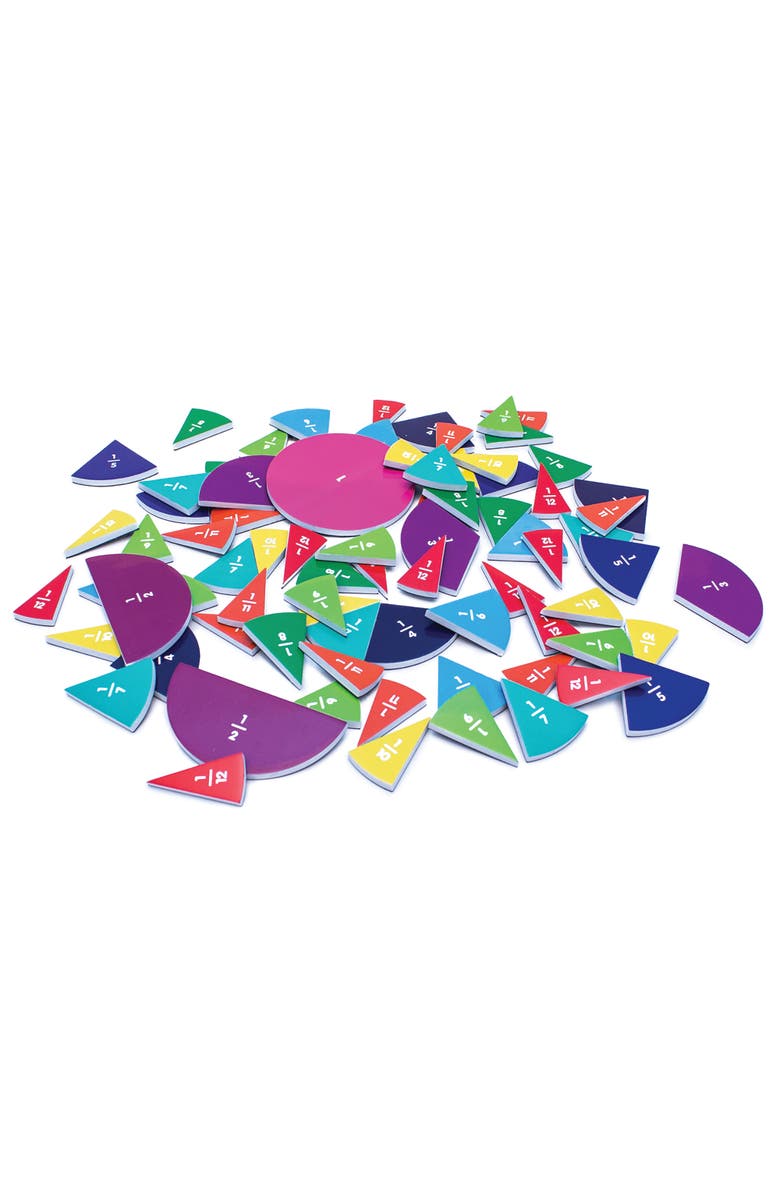 Junior Learning Fraction Segments Magnetic Activities Learning Set, Alternate, color, Multicolored