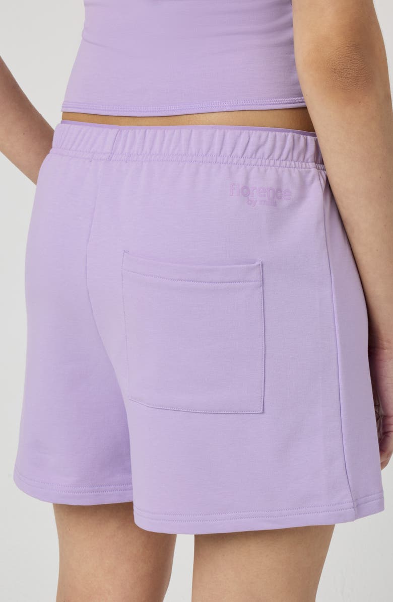 Florence by Mills Relaxed French Terry Shorts, Alternate, color, Millie Lavender