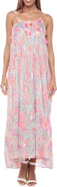 RANEES Tassel Foiled Maxi Sundress