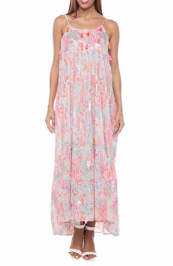 RANEES Tassel Foiled Maxi Sundress