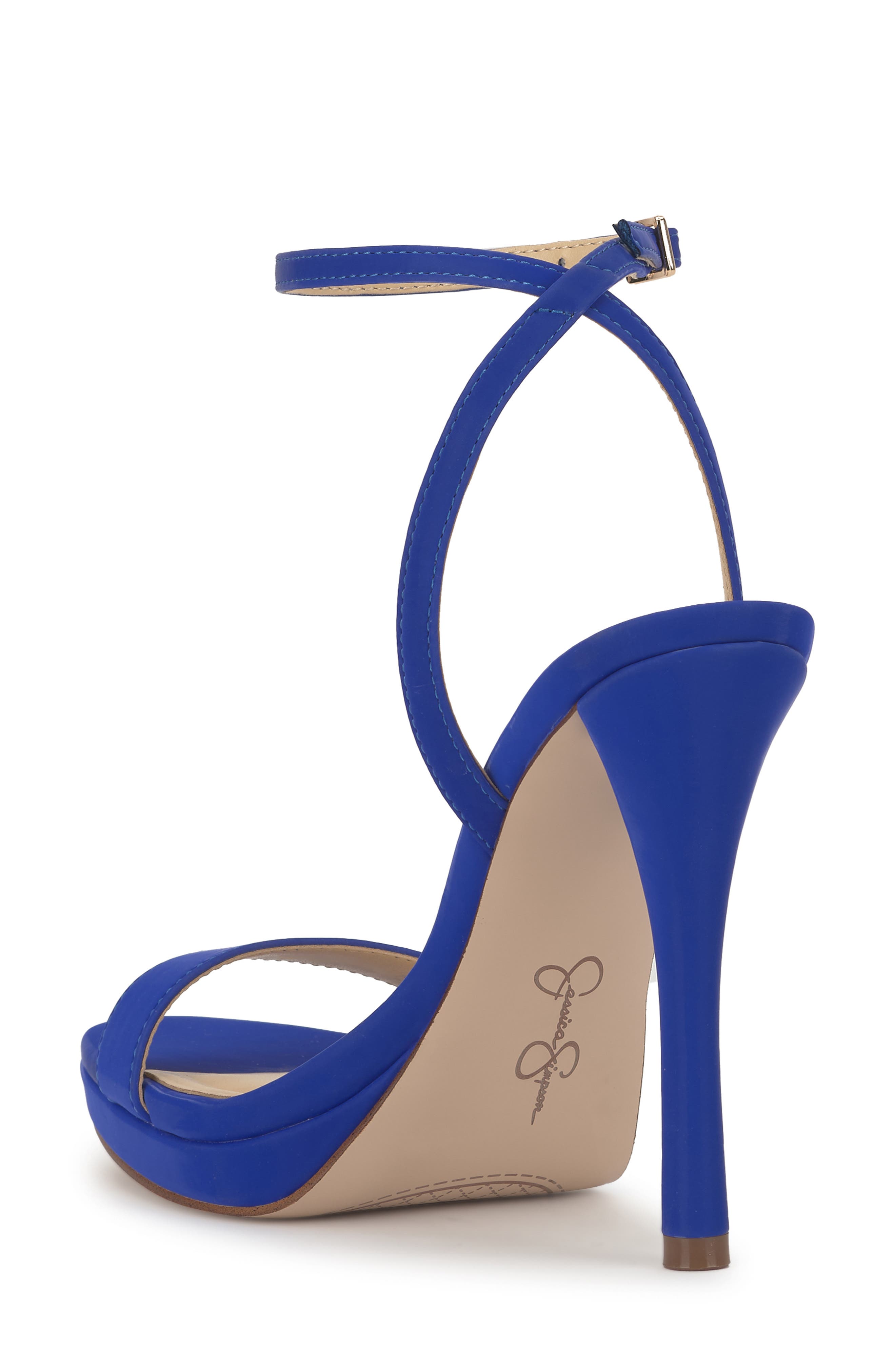 Divra Ankle Strap Stiletto Sandal, Alternate, color, BLUE ROYALE