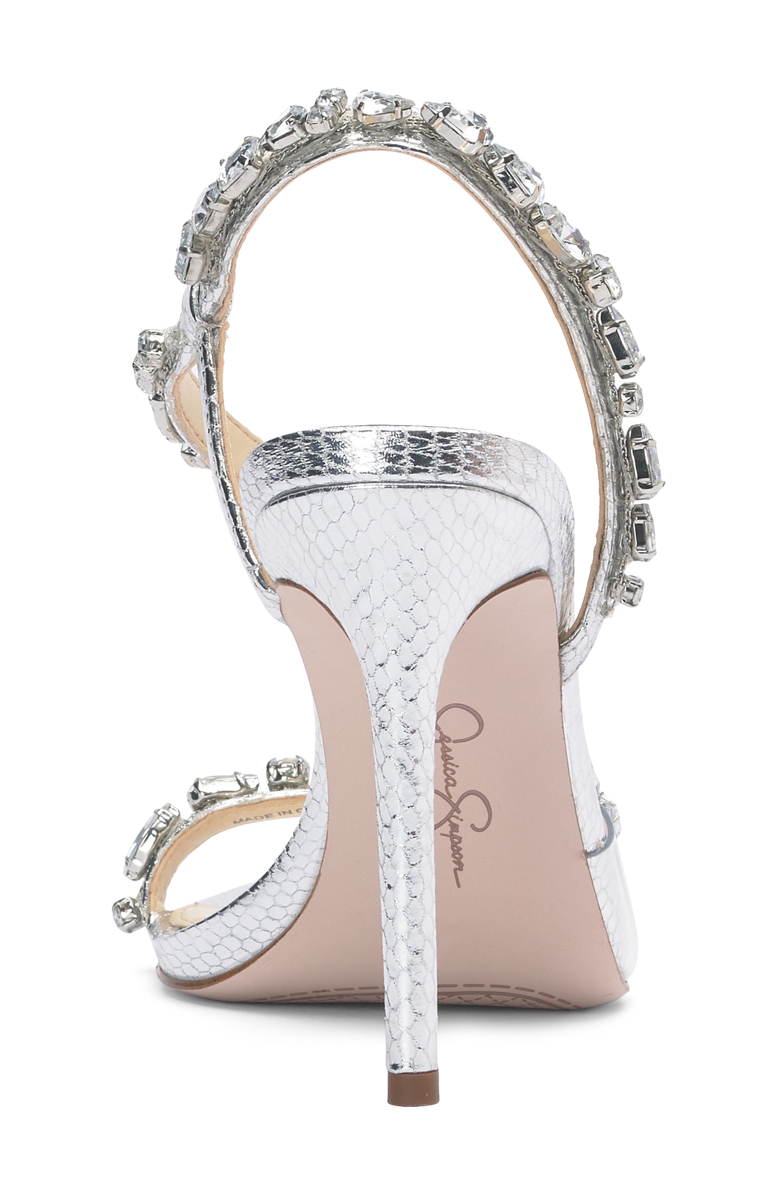 Jessica Simpson Women's Jaycin Sandal - Metallic - Sandal heels