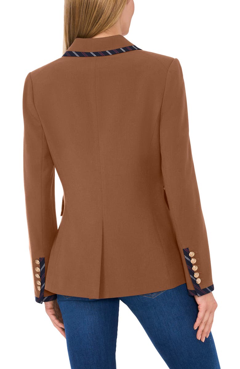 CeCe Trim Double Breasted Blazer, Alternate, color, 