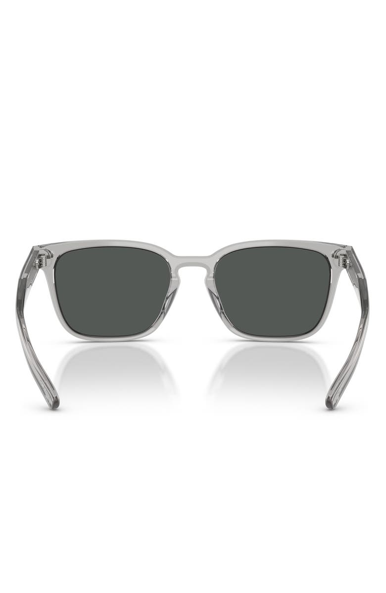 Brooks Brothers 57mm Rectangular Sunglasses, Alternate, color, Grey Transparent / Dark Grey