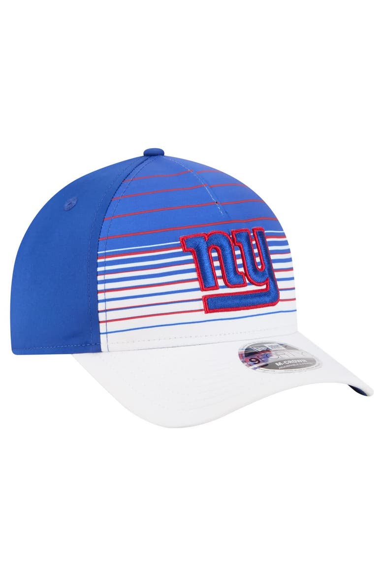 Men's New Era  White/Royal New York Giants Adventure Gradient 9FORTY M-Crown A-Frame Adjustable Hat, Alternate, color, White