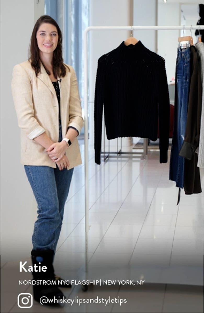 Rib Cashmere Turtleneck Sweater, sales video thumbnail