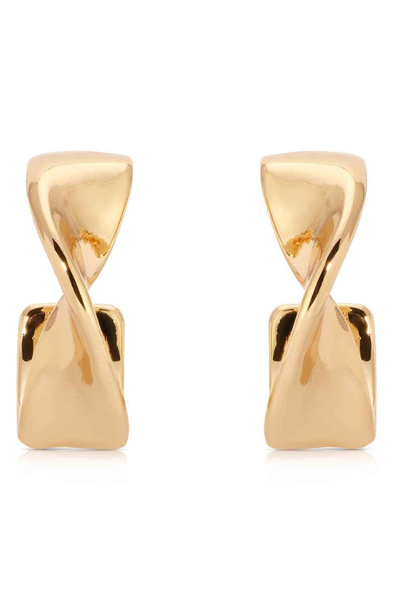 Ettika Heirloom Small Hoop Earrings, Alternate, color, Gold