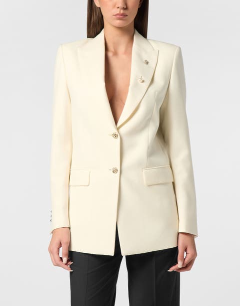 Racing Blazer Boyfriend Fit Women