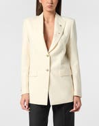 PHILIPP PLEIN Racing Blazer Boyfriend Fit Women