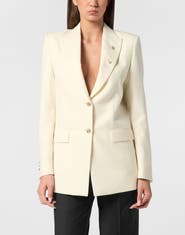 PHILIPP PLEIN Racing Blazer Boyfriend Fit Women