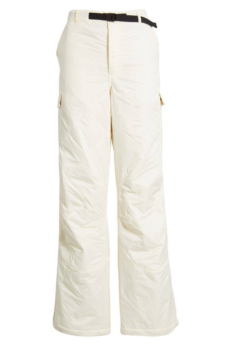 Alpine Slopes Quilted Wide Leg Cargo Pants, Alternate, color, COCONUT MILK