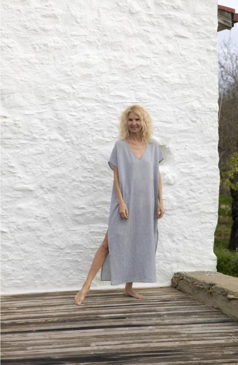 loom.ist Sile Classic Caftan, Alternate, color, Marine Stripe