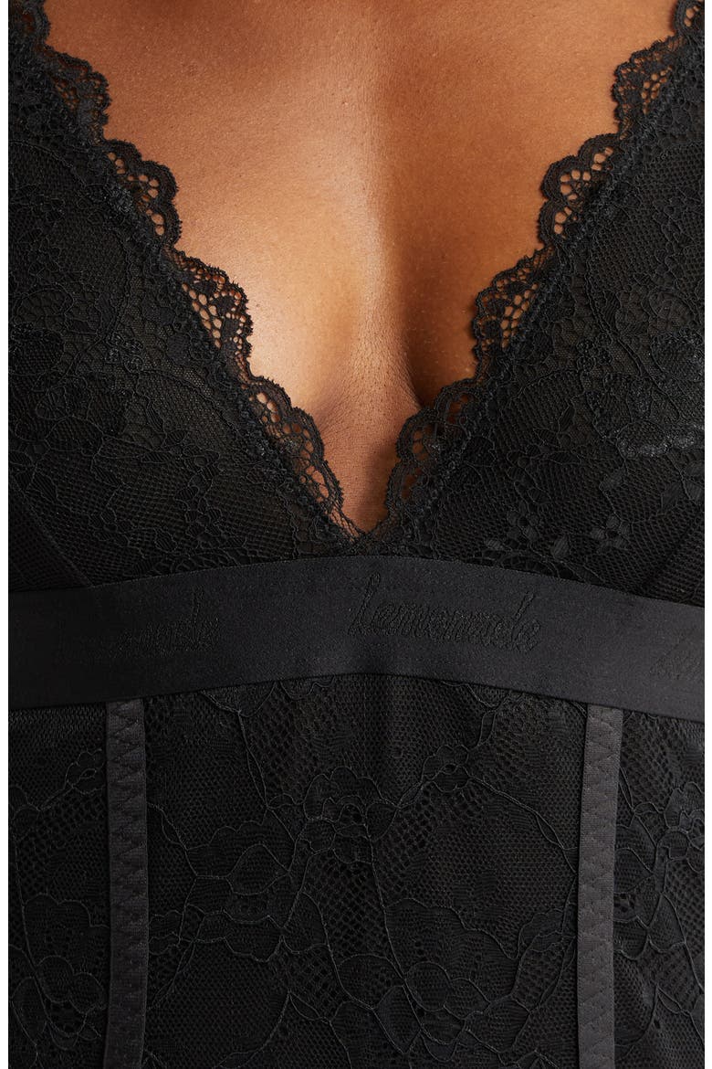 Lace Bodysuit, Alternate, color, BLACK