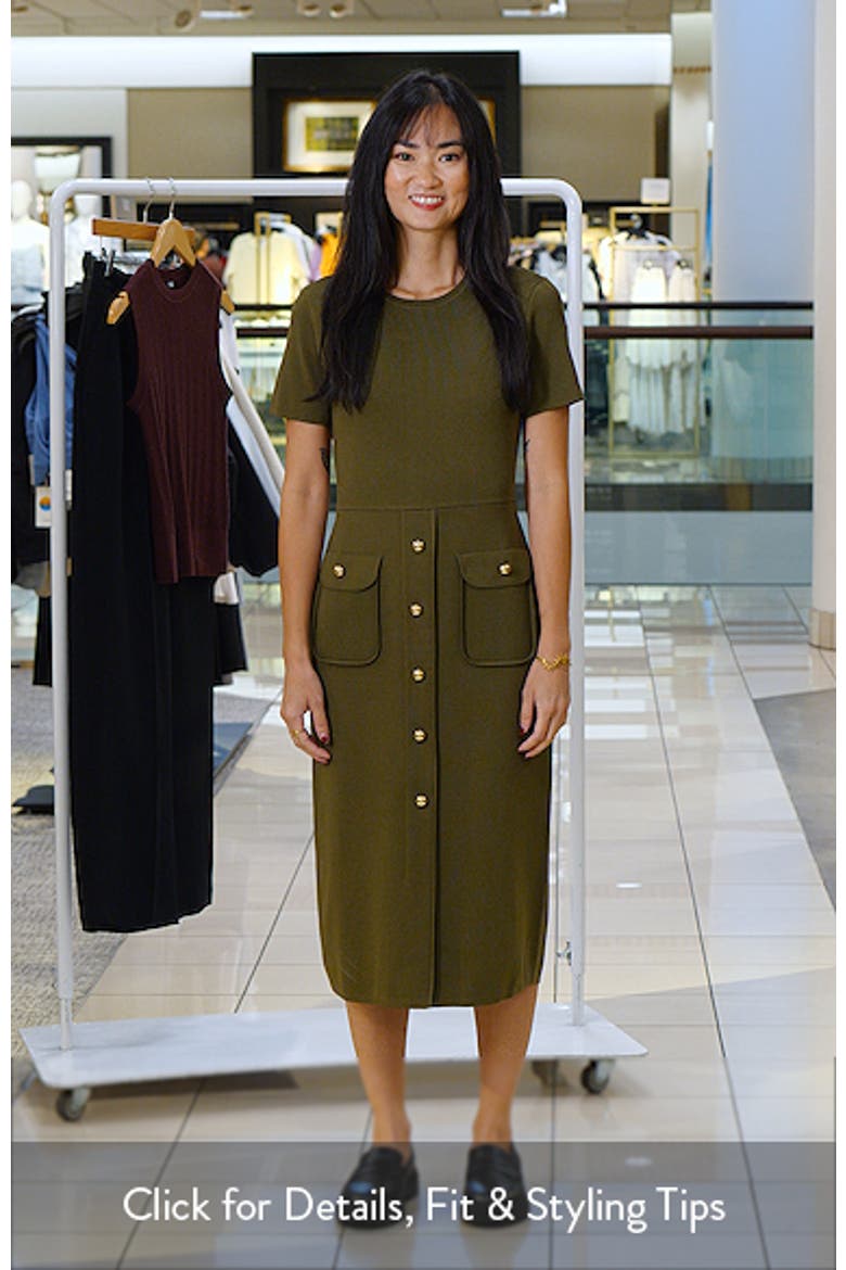 Fitted Midi Sweater Dress video