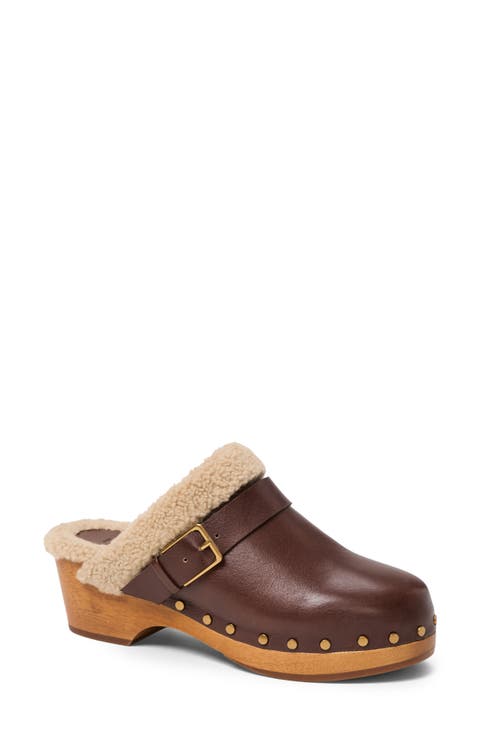Helena Faux Shearling Clog