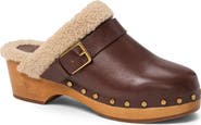 PAIGE Helena Faux Shearling Clog