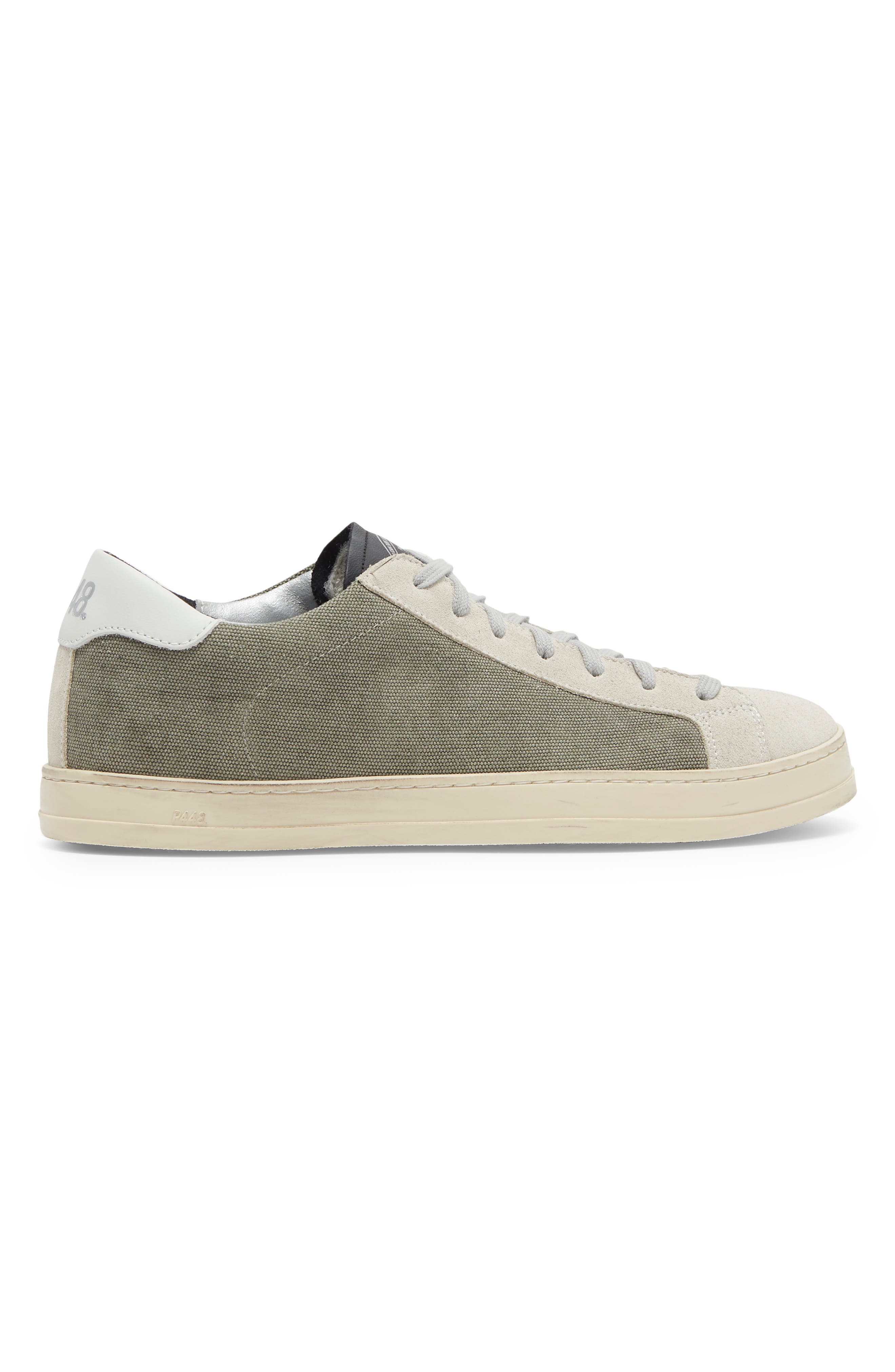 P448 John Leather Low Top Sneaker, Alternate, color, 