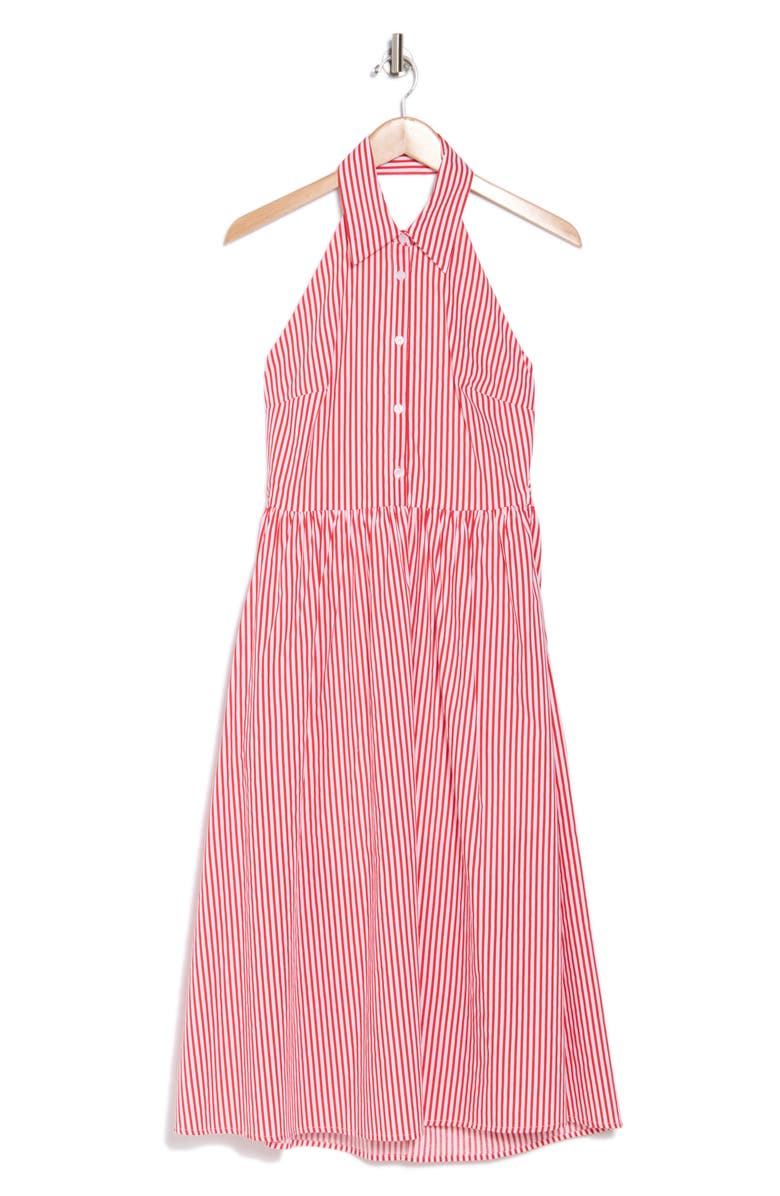 Halter Midi A-Line Dress