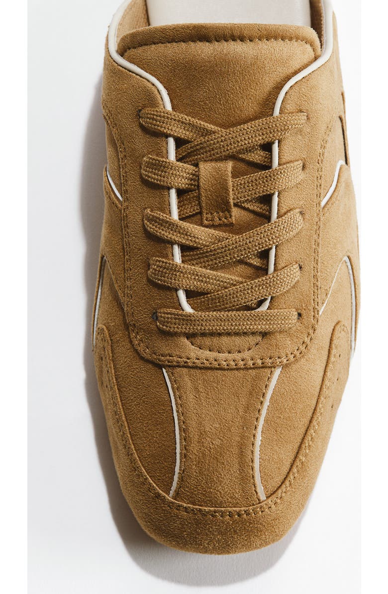 H&M Trainer-style Leather Mules, Alternate, color, Dark Beige