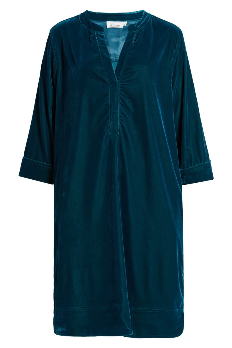 Nokolo Velvet Shift Dress, Alternate, color, REFLECT POND
