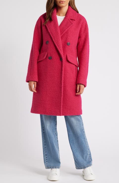 Double Breasted Bouclé Coat