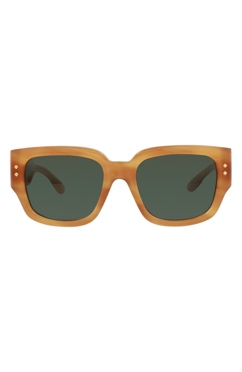 Gucci 54mm Square Sunglasses, Main, color, Havana Havana Green