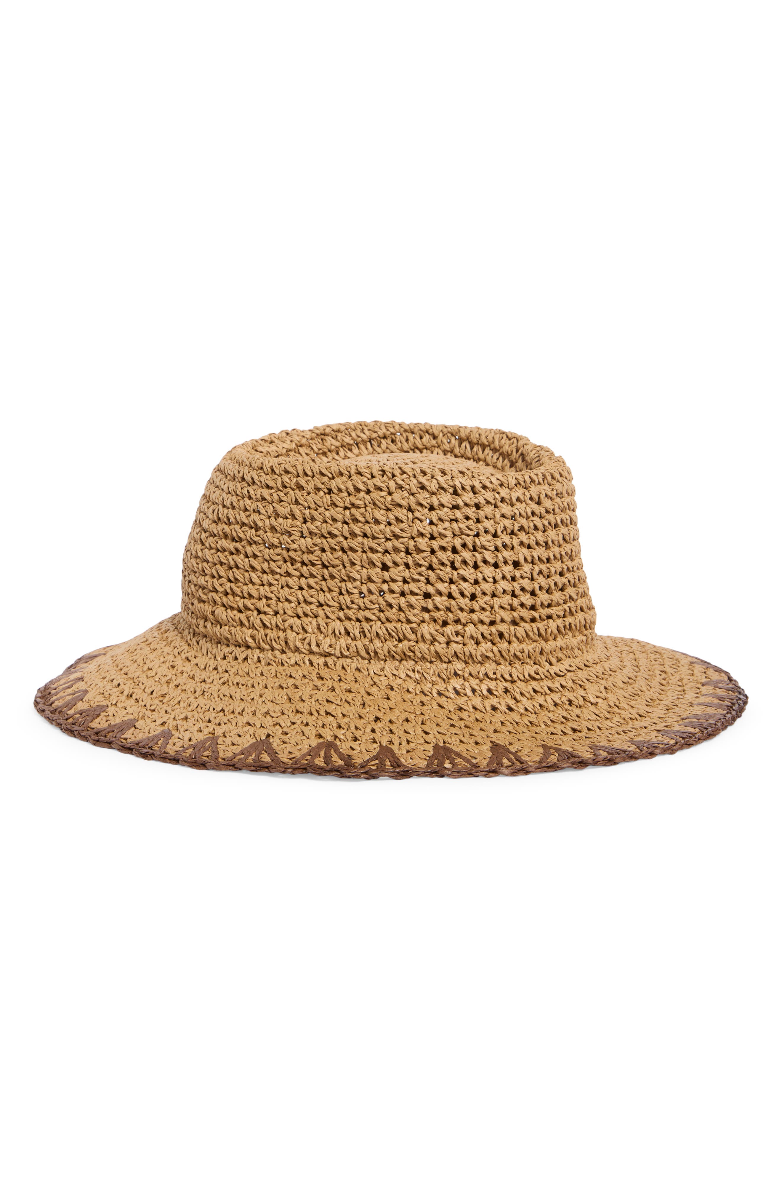 Vince Camuto Telescope Whipstitch Sun Hat (Women) | Nordstromrack