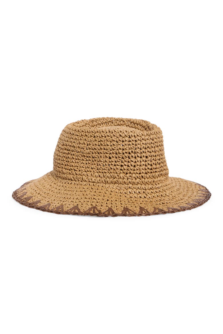 Telescope Whipstitch Sun Hat, Alternate, color, TAN