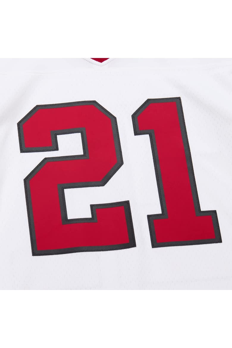 Men's Mitchell & Ness Deion Sanders White Atlanta Falcons 1989 Legacy Replica Jersey, Alternate, color, White