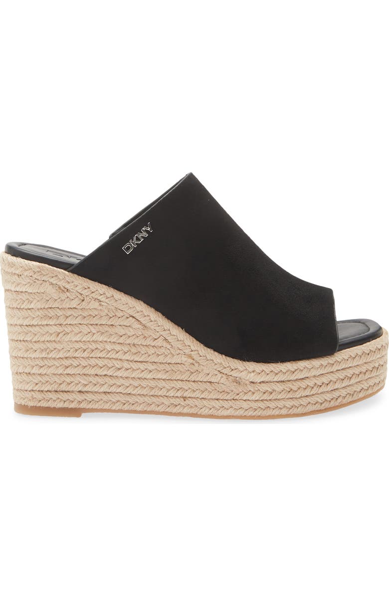 DKNY Maryn 2 Espadrille Wedge Sandal, Alternate, color, Black