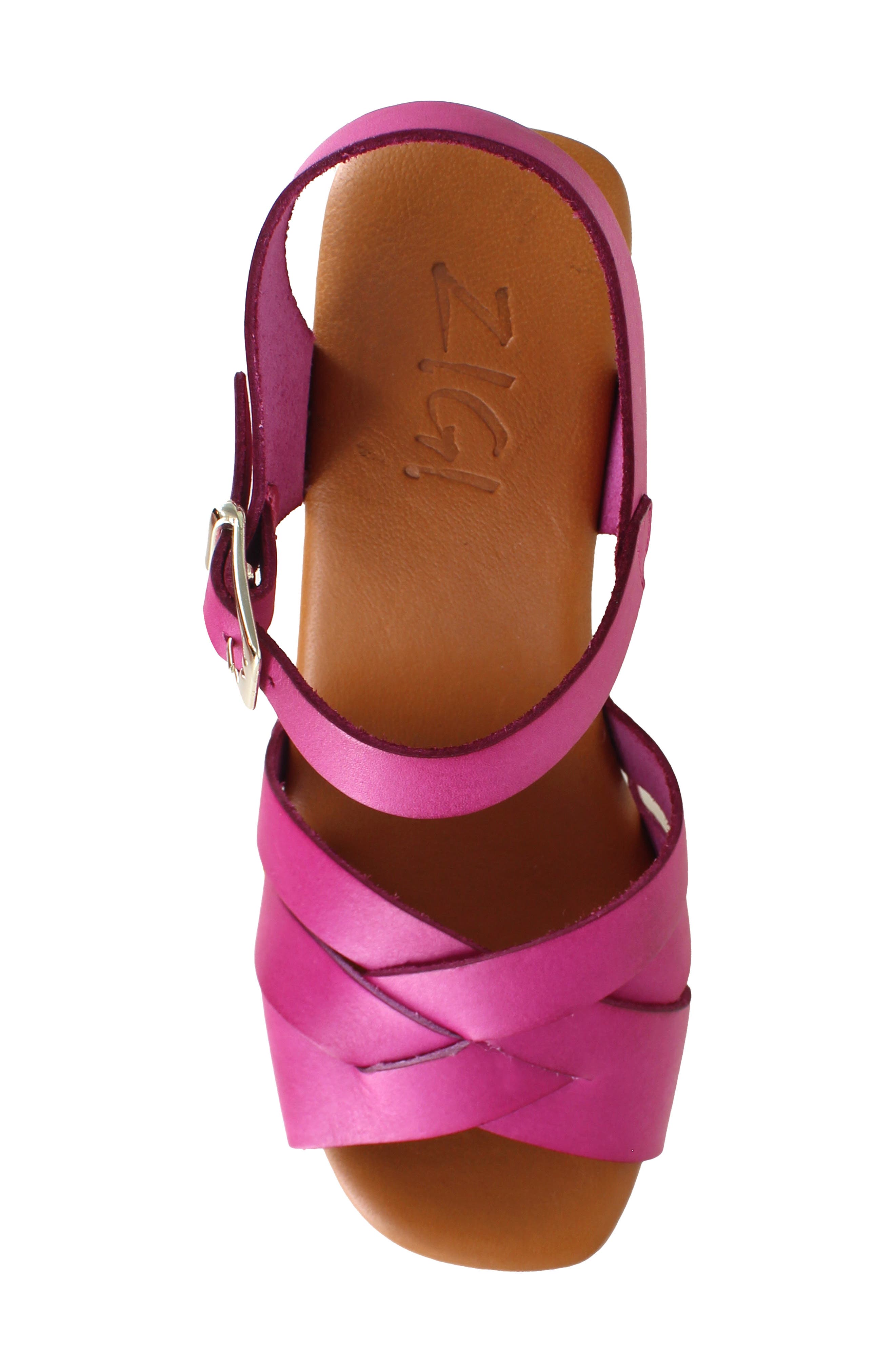 Marcy Platform Sandal, Alternate, color, FUSCHA LTH