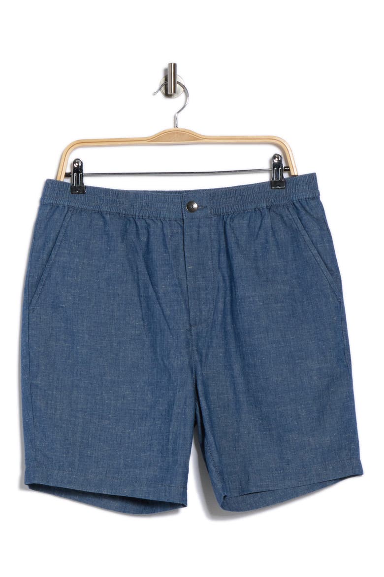 Paxton Cotton Blend Shorts, Alternate, color, CLOUD NINE