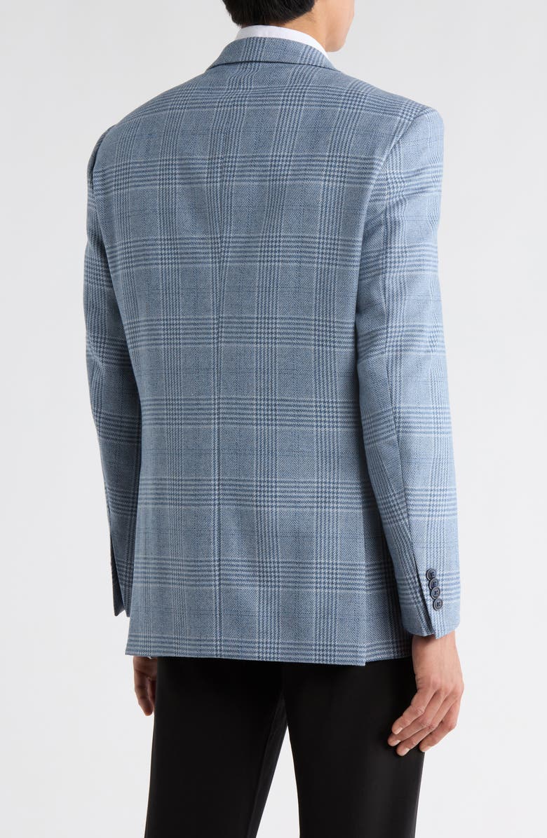 Peter Millar Plaid Wool & Cashmere Blend Sport Coat, Alternate, color, Medium Blue