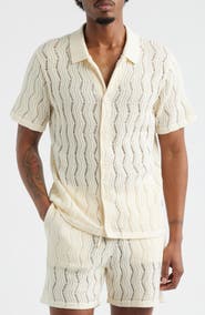 MAVRANS Oceanside Knit Button-Up Shirt