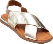 Forever & Always Shoes Broods Elastic Leather Slip On Sandals