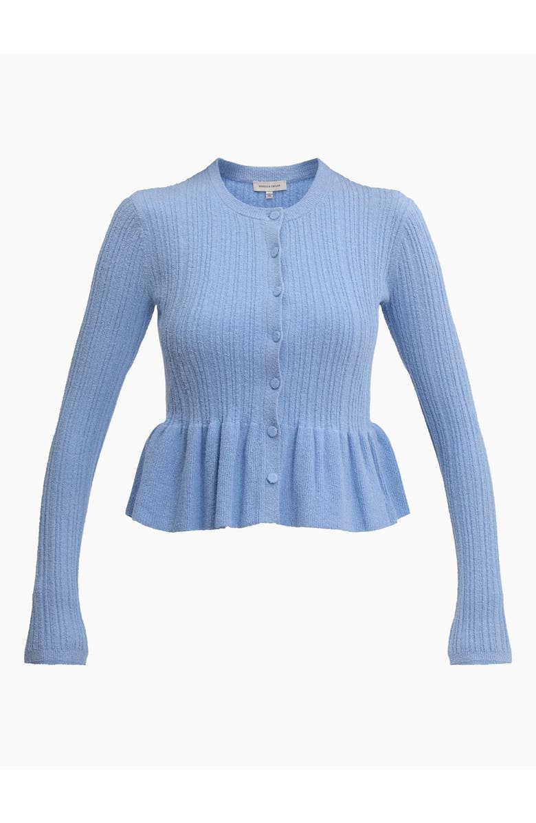 Rebecca Taylor Boucle Knit Cardigan, Alternate, color, Azure