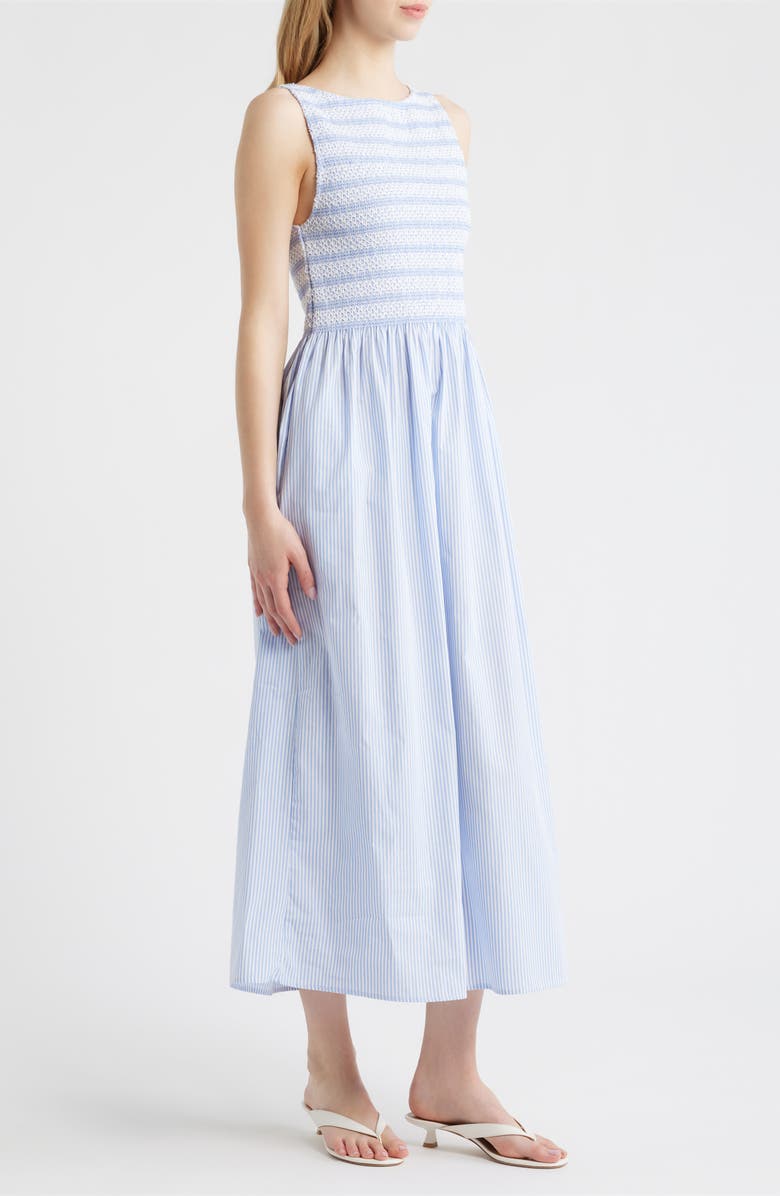 Hill House Home The Cosima Nap<sup>®</sup> Midi Dress, Alternate, color, Blue/White Stripe