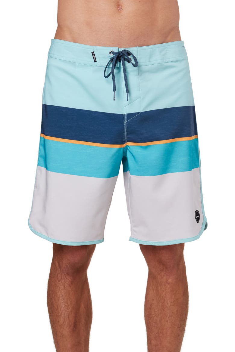 Four Square Water Resistant Stretch Board Shorts, Main, color, MINT