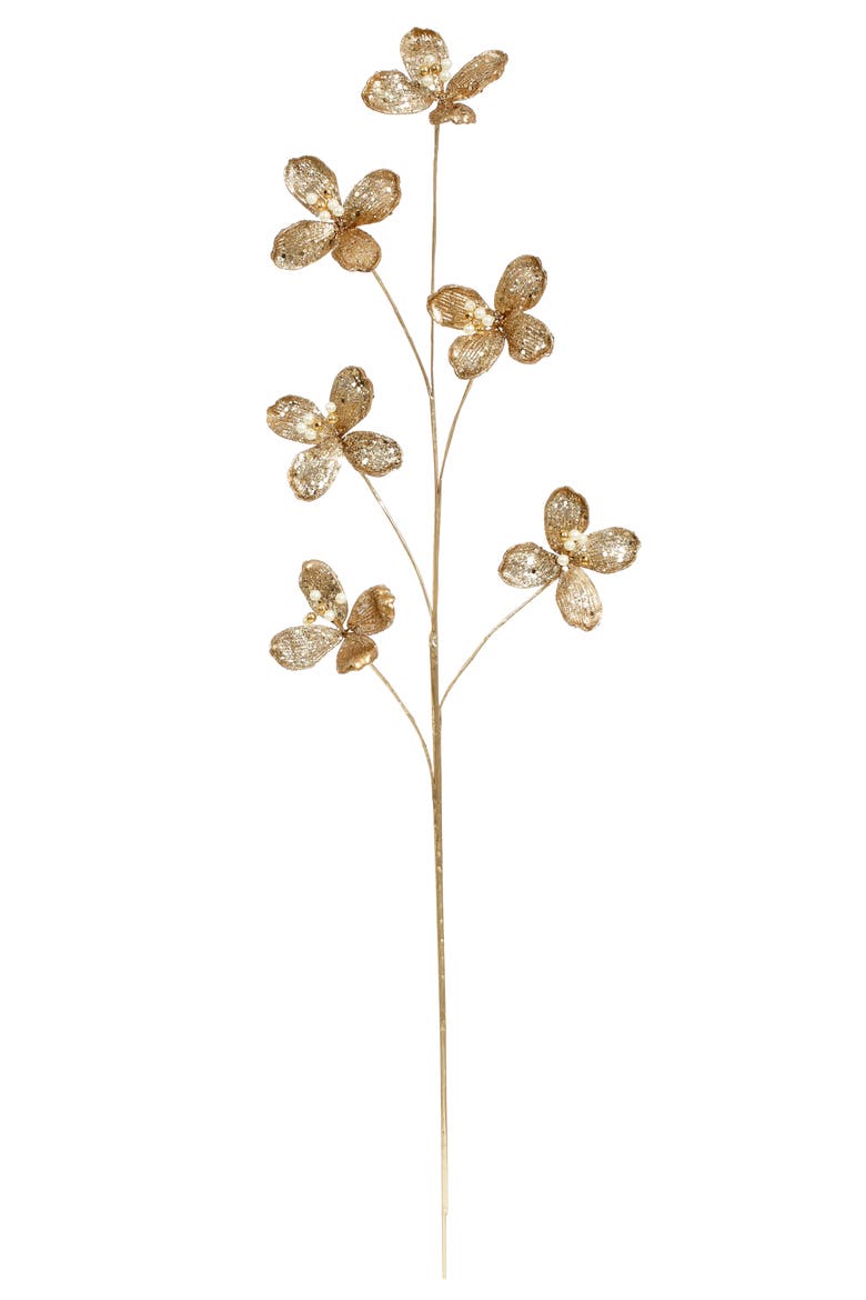 Blossom with Pearl Spary, Set of 12, Main, color, Gold