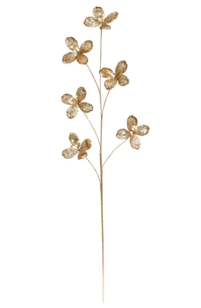 Mark Roberts Blossom with Pearl Spary, Set of 12, Main, color, Gold