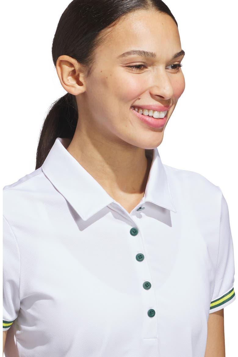 Ultimate365 Classic Knit Polo, Alternate, color, WHITE/ CGREEN