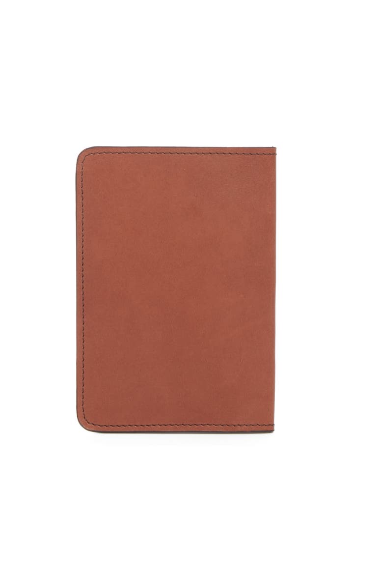Earhart Leather Passport Case, Alternate, color, Brown