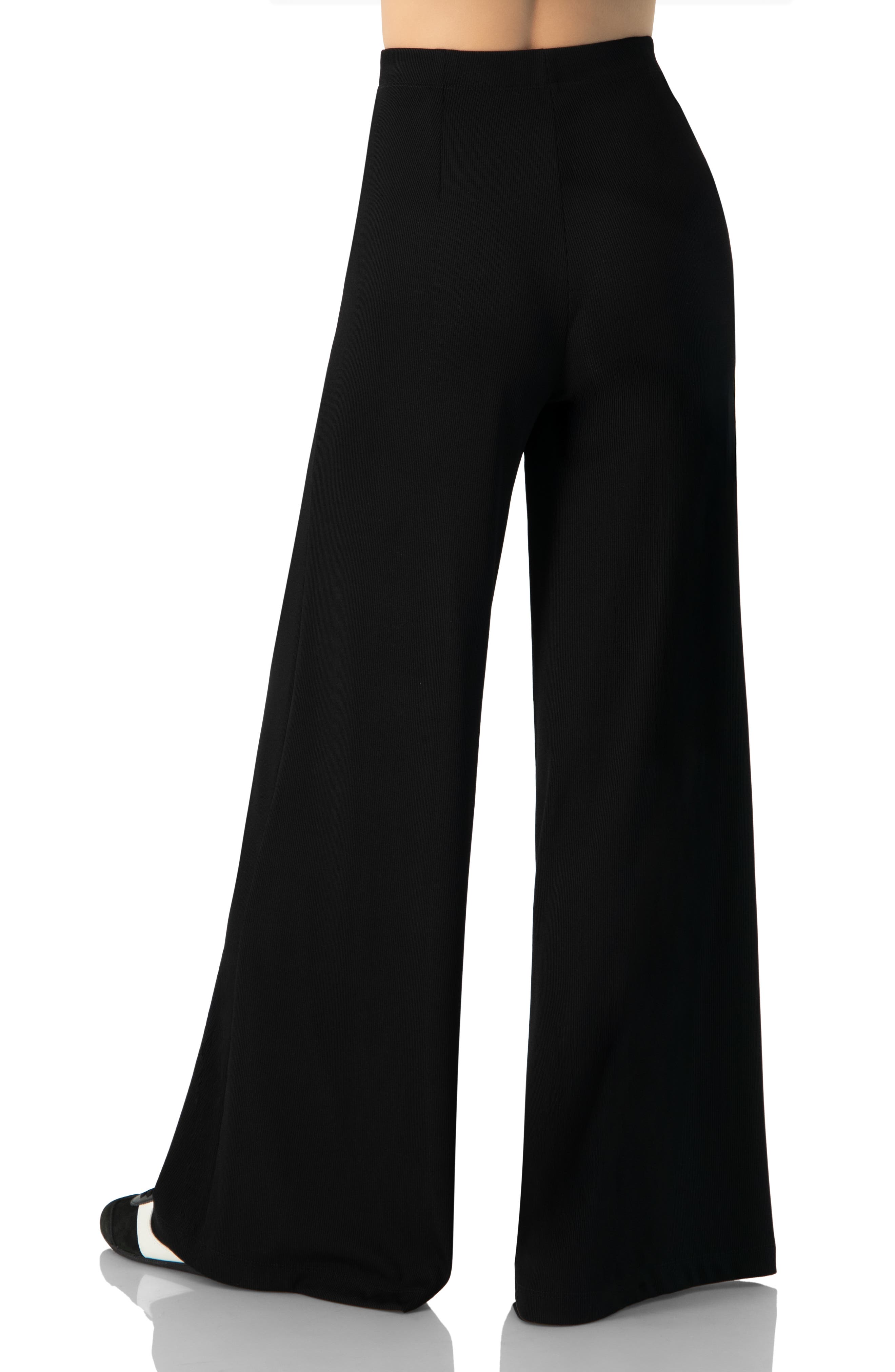 Ribbed Wide-Leg Culotte Pants - image 2