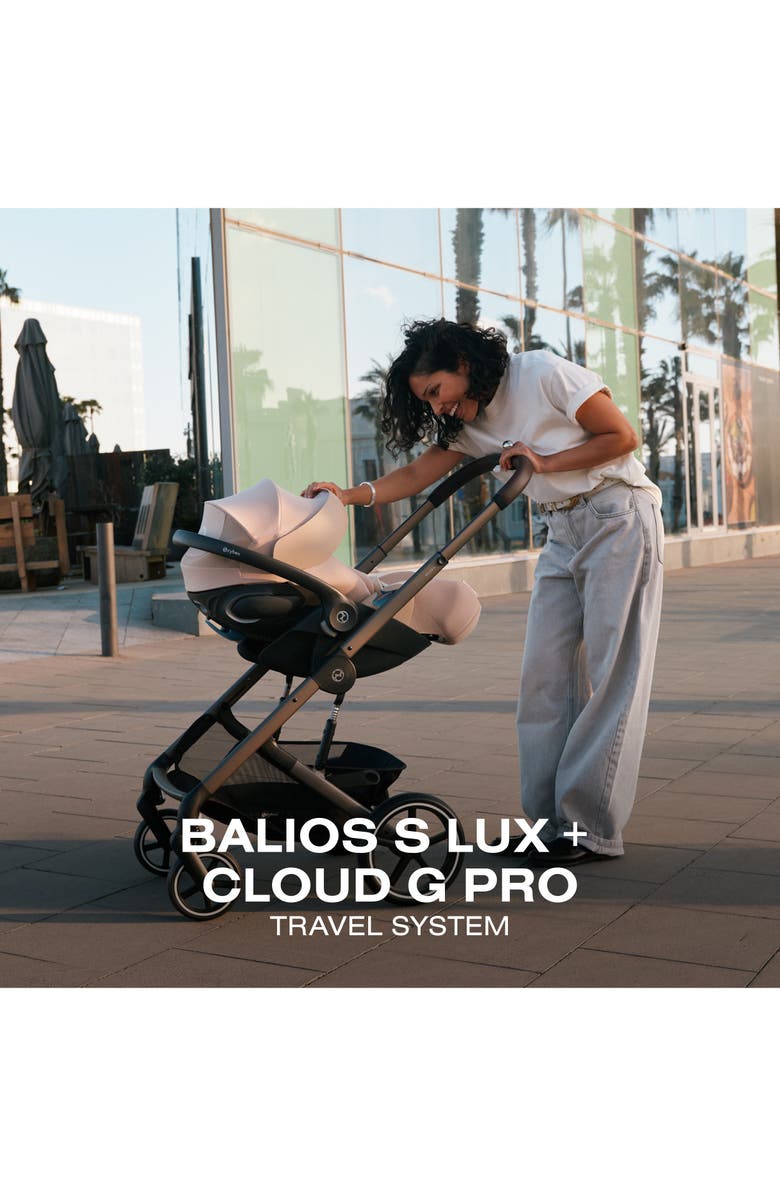 CYBEX Balios S Lux Stroller & Cloud G Pro Infant Car Seat Travel System, Alternate, color, Stone Grey
