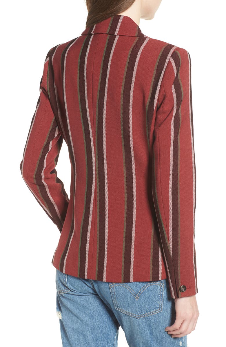 Mural Stripe Blazer, Alternate, color, 